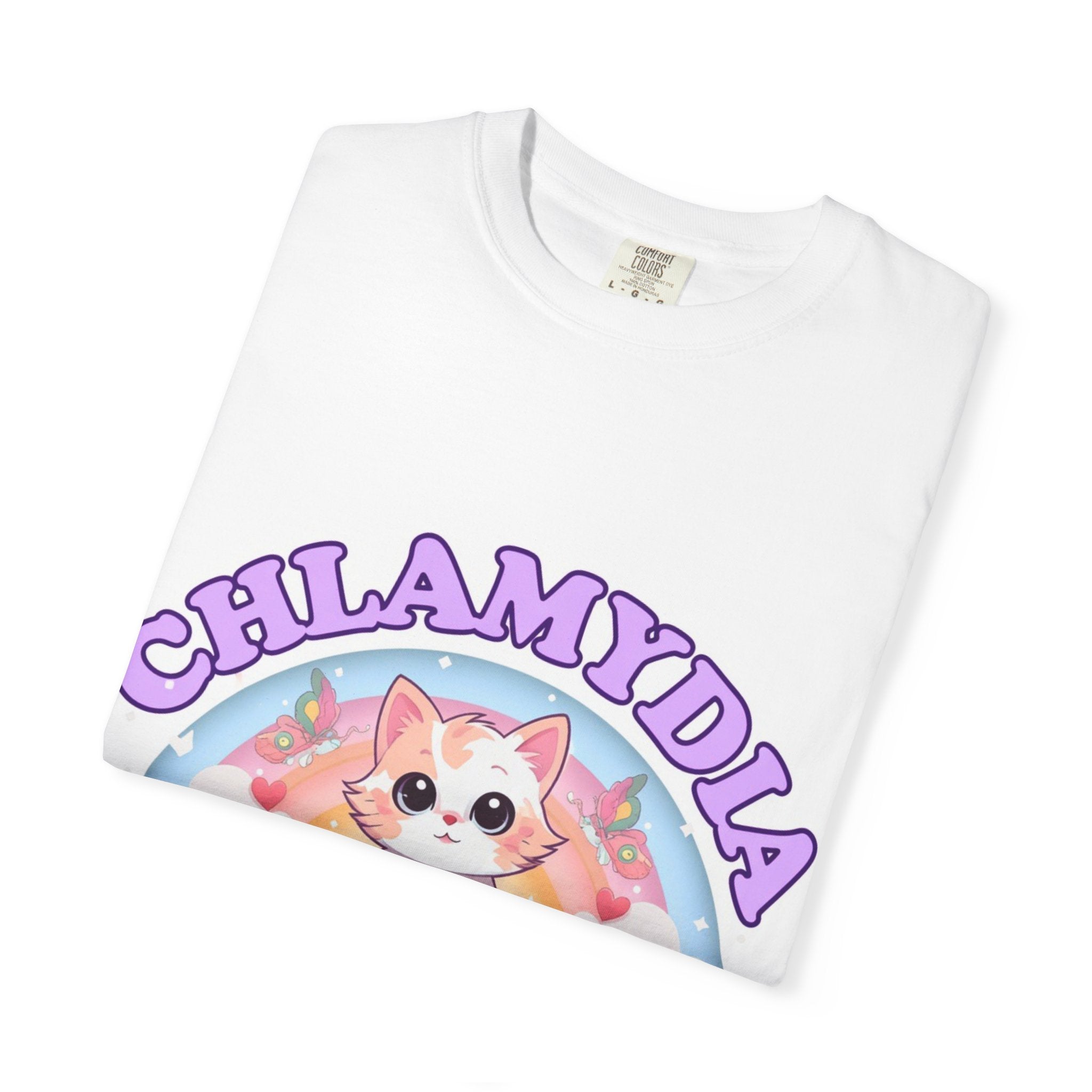 T-Shirt — "Chlamydia Survivor" Cute Cat Awareness Tee