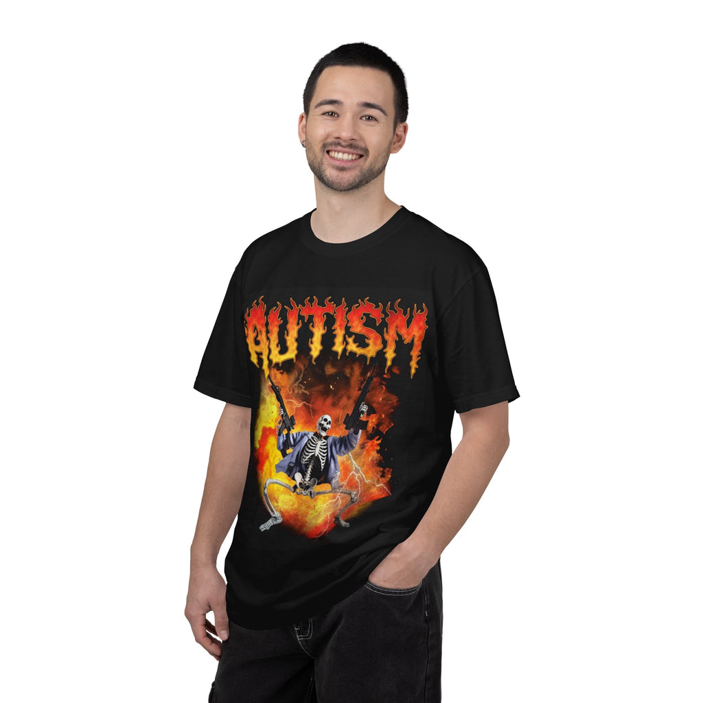Autism Flame Skull T-Shirt