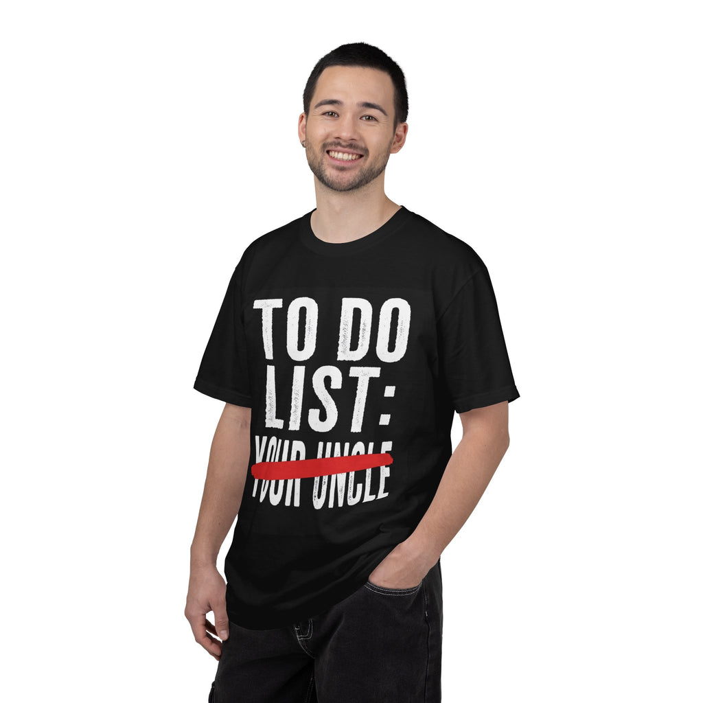 T-Shirt — "To Do List: (Your Uncle)" Funny Graphic Tee — Humor Gift for Uncles, Family, Father's Day