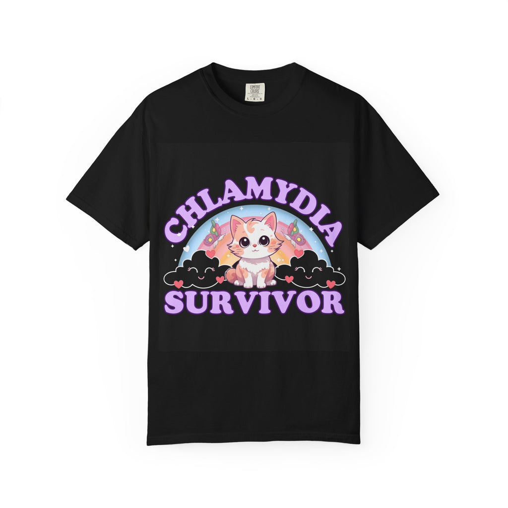 Chlamydia Survivor T-Shirt — Cute Kitty Awareness Tee