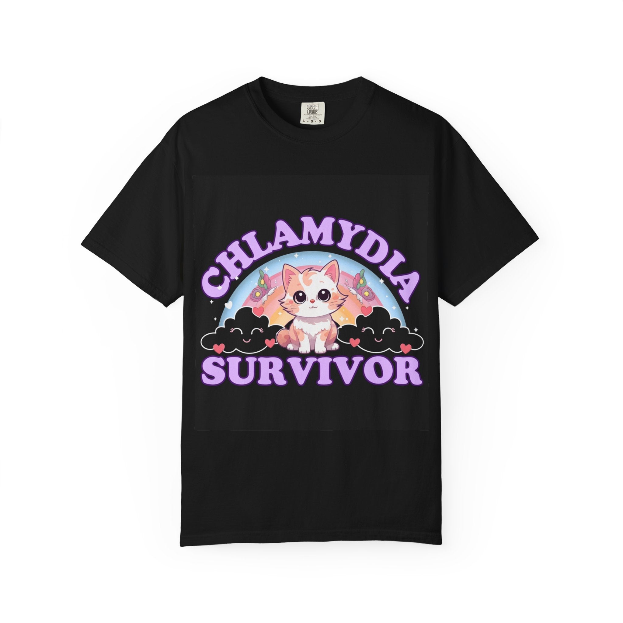 Chlamydia Survivor T-Shirt — Cute Kitty Awareness Tee