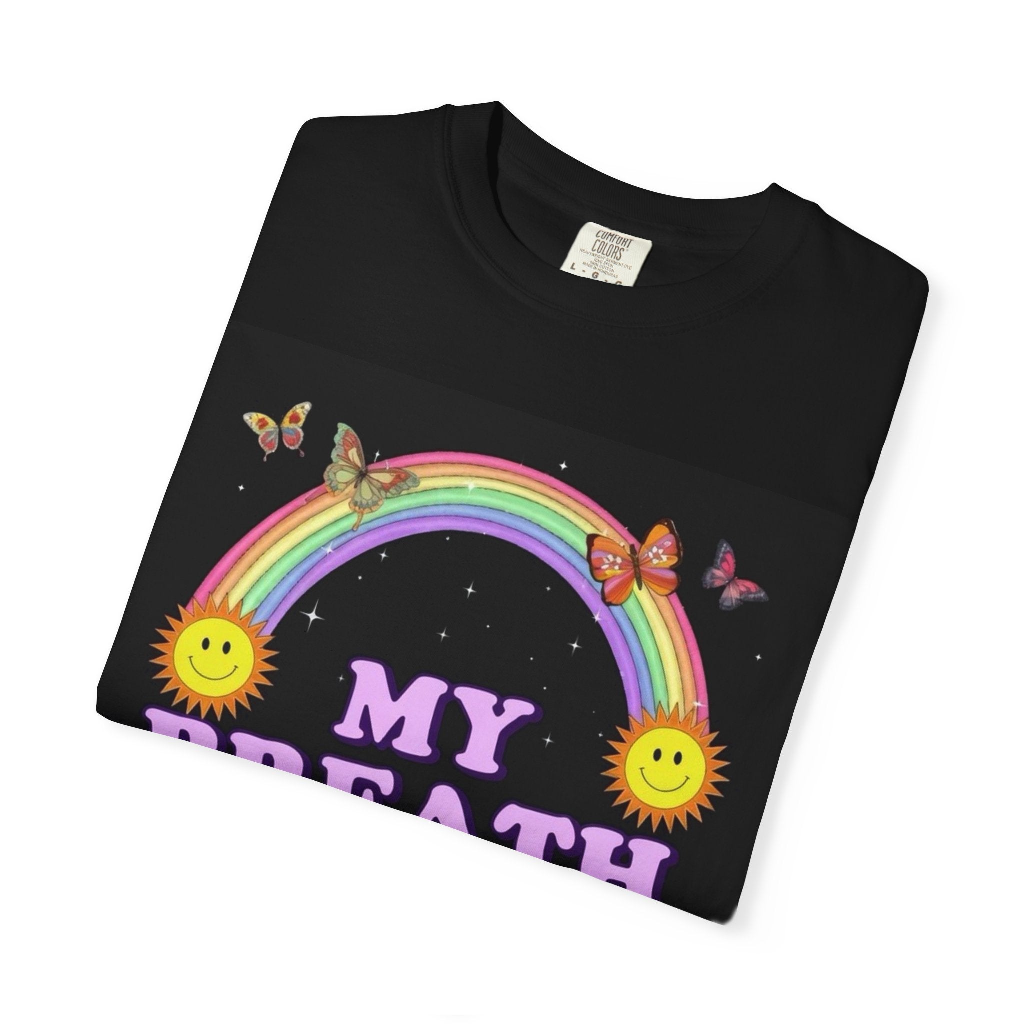 T-Shirt — My Breath Smells Like Foreskin Rainbow Graphic Tee